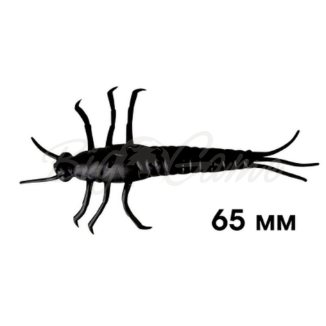 Приманка SAVAGE GEAR 3D PVC Mayfly 65 мм (8 шт.) цв. Black фото 1