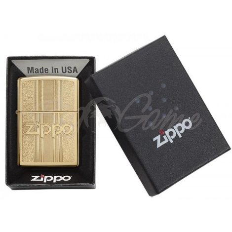 Зажигалка ZIPPO Classic с покрытием High Polish Brass фото 2