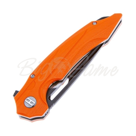 Нож складной полуавтоматический BESTECH Ornetta сталь D2 рукоять стеклотекстолит G10 цв. Оранжевый фото 3