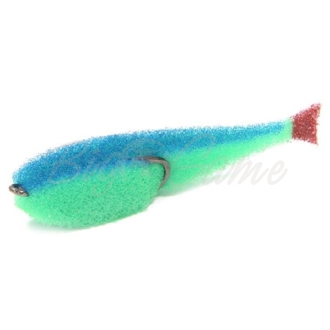 Поролоновая рыбка LEX Classic Fish CD 10 GBBLB (зеленое тело / синяя спина / красный хвост) фото 1