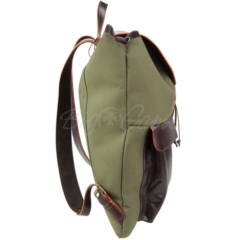 Рюкзак охотничий HUNTINGHORN 146 Кожа-кордура цв. Коричневый / Зеленый фото 6