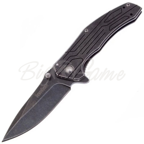 Нож складной полуавтоматический KERSHAW Kingbolt сталь 8Cr13MoV рукоять Нержавеющая сталь цв. Черный фото 1