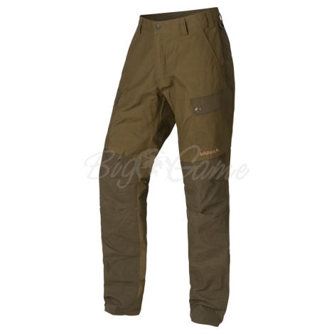 Брюки HARKILA Asmund Trousers цвет Dark Olive / Willow Green фото 1