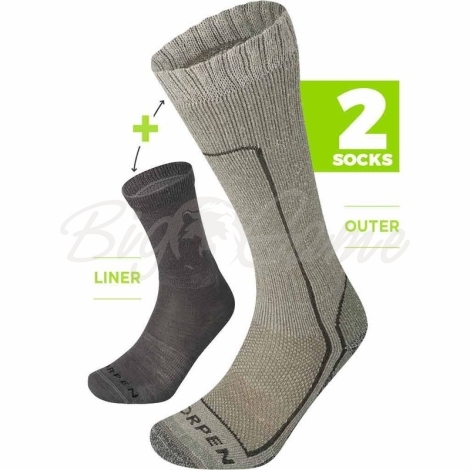 Носки LORPEN CWSSE Cold Weather System Eco цвет Brown фото 1