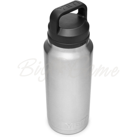 Термос YETI Rambler Bottle Chug Cap 1065 цвет Stainless Steel фото 2
