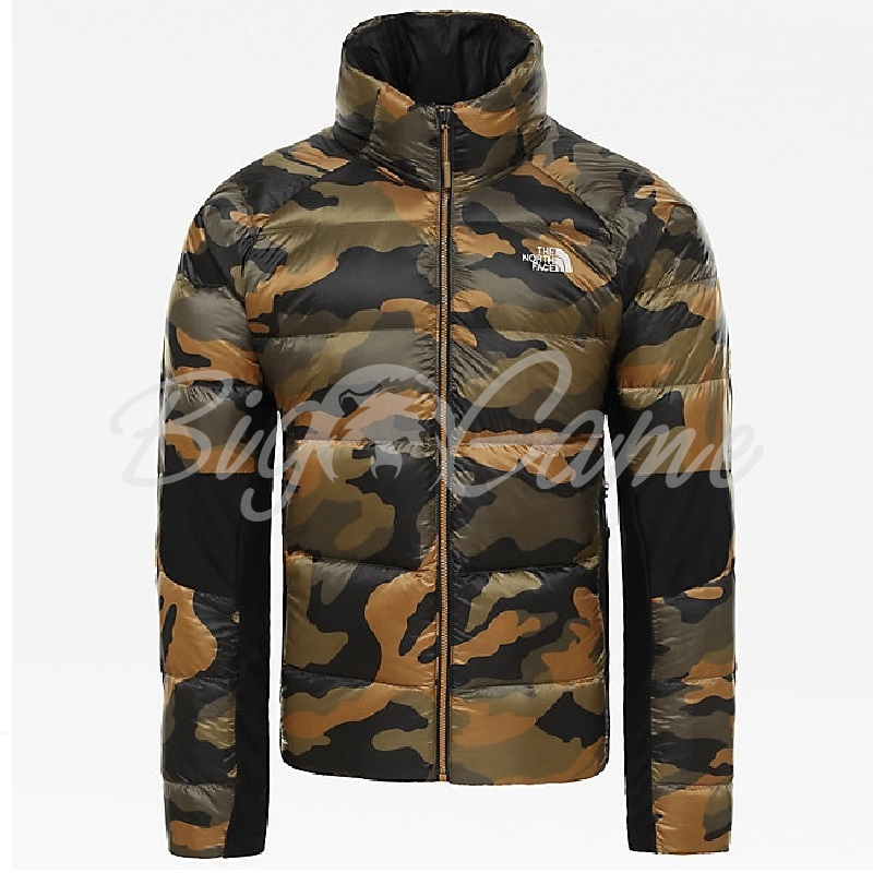 The north deals face camo windbreaker