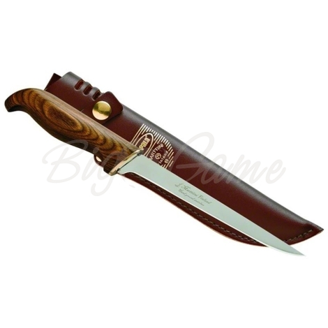 Нож филейный RAPALA PRFBL6 (лезвие 15 см, дерев. рукоятка) фото 1