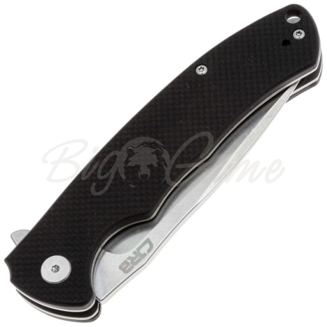 Нож складной полуавтоматический CJRB Taiga сталь AR-RPM9 рукоять Стеклотекстолит G10 цв. Черный фото 3