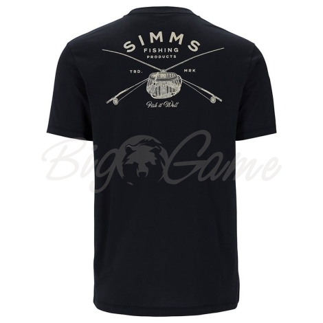 Футболка SIMMS Classic Tackle T-Shirt цвет Black фото 3