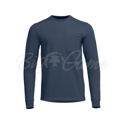 Лонгслив SITKA Foothills LS Crew цвет Starlight Blue фото 1