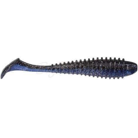 Виброхвост NORSTREAM Tubby Daddy 9" цв. 08 Black-Blue фото 1