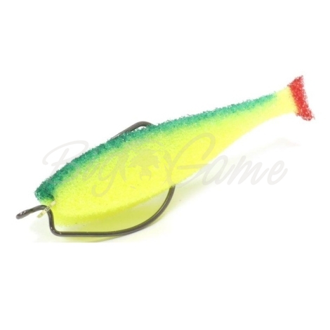 Поролоновая рыбка LEX Classic Fish 12 OF2 YGB (желтое тело / зеленая спина / красный хвост) фото 1