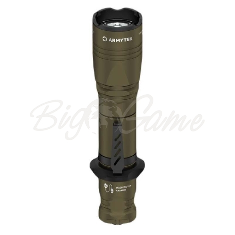 Фонарь тактический ARMYTEK Dobermann Pro Magnet USB Olive Теплый фото 1