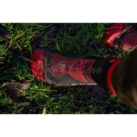 Носки HARKILA Waterproof Sock цвет red / black фото 3