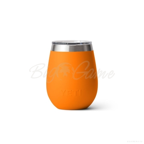 Термостакан YETI Rambler Wine Tumbler w/Magslider Lid 296 цвет King Crab Orange фото 3