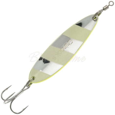 Блесна колеблющаяся DAIWA Chinook S 10 г цв. Cht/Zebra Glow фото 2