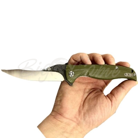 Нож QSP KNIFE Gavial складной цв. зеленый фото 3