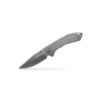Нож складной BENCHMADE Narrows Gray Titanium цв. Silver / Blue превью 1