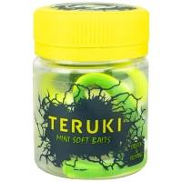 Червь TERUKI Flash 8 см (7 шт.) зап. сыр цв. White/Chartreuse/Green превью 3