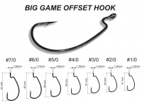 Крючок офсетный CRAZY FISH Big Game Offset Hook № 4/0 (200 шт.)