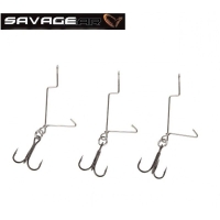 Оснастка SAVAGE GEAR 4Play Offset Treble M #4 (3 шт.)