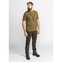 Футболка PINEWOOD Red Deer T-Shirt цвет Hunting Olive превью 2