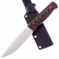 Нож OWL KNIFE Otus сталь N690 рукоять G10 черно-оранжевая превью 3