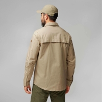 Рубашка FJALLRAVEN Abisko Trail Shirt LS цвет Fossil превью 5