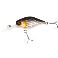 Воблер JACKALL D Chubby 38 Silent цв. uv mat silver & black