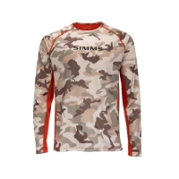 Термокофта SIMMS SolarVent Crew цвет Woodland Camo Sandbar