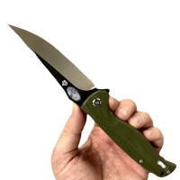 Нож QSP KNIFE Gavial складной цв. зеленый превью 2