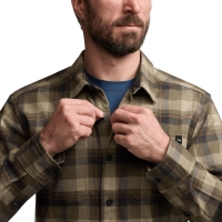 Рубашка SITKA Ashland Lt Wt Flannel Shirt цвет Oak Green Fall Plaid превью 6