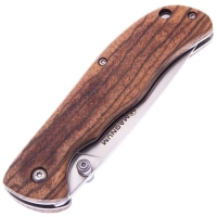 Нож складной полуавтоматический BOKER Backpacker сталь 440А рукоять Дерево цв. Коричневый превью 5