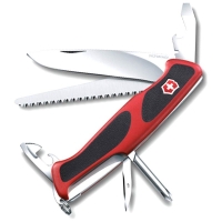 Нож VICTORINOX RangerGrip 56 130мм 12 функций цв. Красный / черный