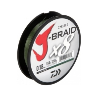 Плетенка DAIWA J-Braid X8 300 м цв. зеленый 0,06 мм