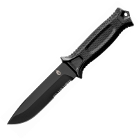 Нож универсальный GERBER Strongarm Fixed Serrated Black превью 1