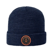 Шапка GRUNDENS Anchor Waffle Beanie цвет Navy