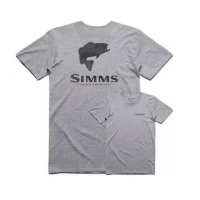 Футболка SIMMS Bass Hex Flo Camo T-Shirt цвет Grey Heather