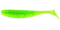 Виброхвост SAKURA Slit Shad 5 см код цв. 055 Ghost Lime Chart (20 шт.) превью 1