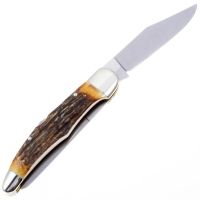 Нож складной полуавтоматический BOKER Jagdmesser Duo сталь 440C рукоять Рог оленя превью 5