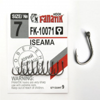 Крючок одинарный FANATIK FK-10071 Iseama № 7 (9 шт.)