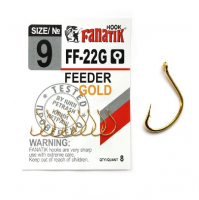 Крючок одинарный FANATIK FF-22 Feeder Gold № 9 (8 шт.)