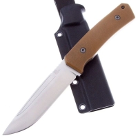 Нож с фиксированным клинком OWL KNIFE Barn сталь CPR рукоять стеклотекстолит G10 цв. Песчаный превью 2