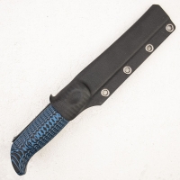 Нож OWL KNIFE North сталь M390 рукоять G10 черно-синяя превью 5