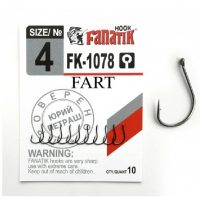 Крючок одинарный FANATIK FK-1078 Fart № 4 (10 шт.)