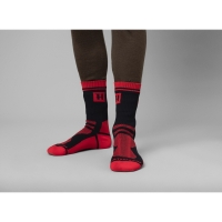 Носки HARKILA Waterproof Sock цвет red / black превью 4