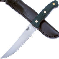 Нож ЮЖНЫЙ КРЕСТ Meat Master Сталь Elmax рукоять Микарта изумруд/насечка превью 4