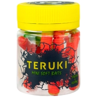 Червь TERUKI Roy 6,5 см (7 шт.) зап. сыр цв. Green/Orange/Chartreuse превью 3