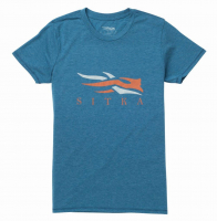 Футболка SITKA WS Logo Tee SS цвет Pond Heather