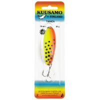 Блесна колеблющаяся KUUSAMO Taimen 75/25 код цв. BL/FR/FYe-B, UV превью 2